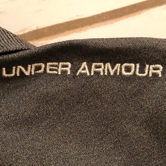 UNDER ARMOUR LONG SLEEVE BUTTON GOLF POLO XL GREY - Picture 4 of 7